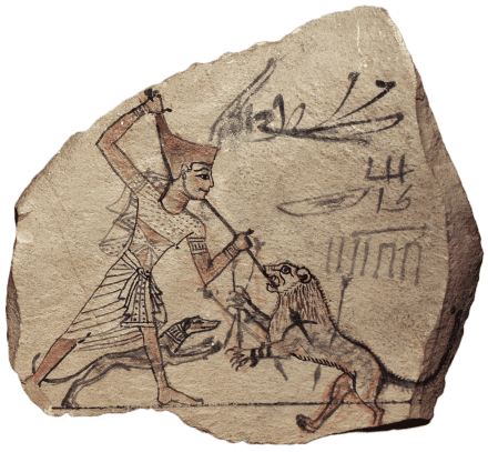 Farm-Food - Ancient-Pharaoh-and-his-Canis-Lupus-Familiaris-Dog-hunting-together.png